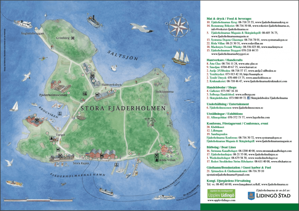 Fjaderholmarna map